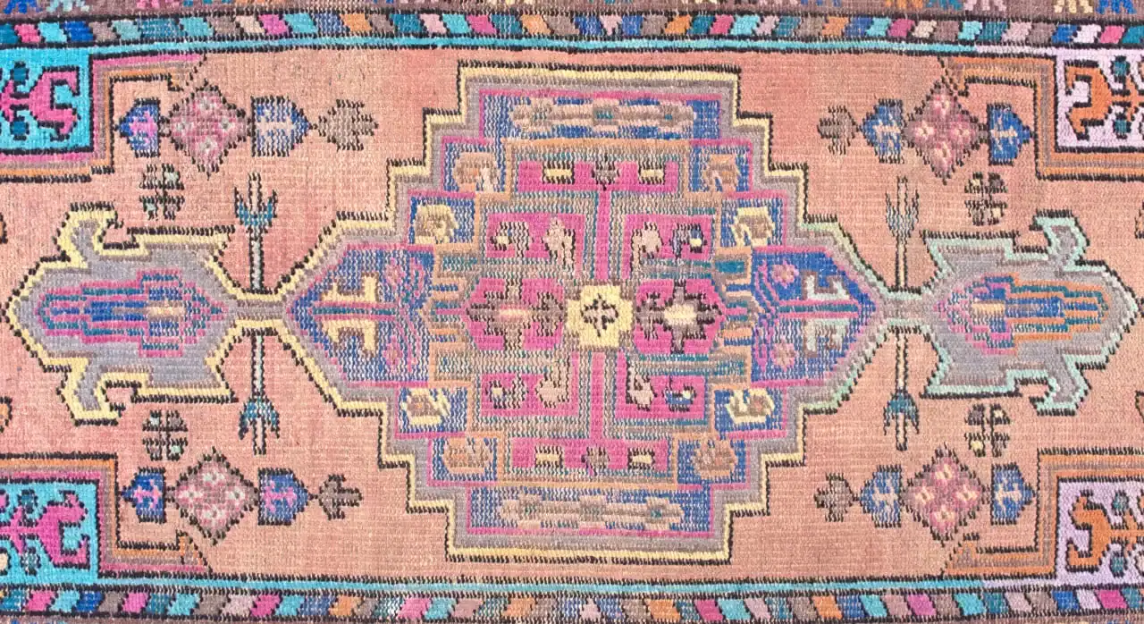 3 x 6 Pakistan Heriz Wool Rug - Image 4
