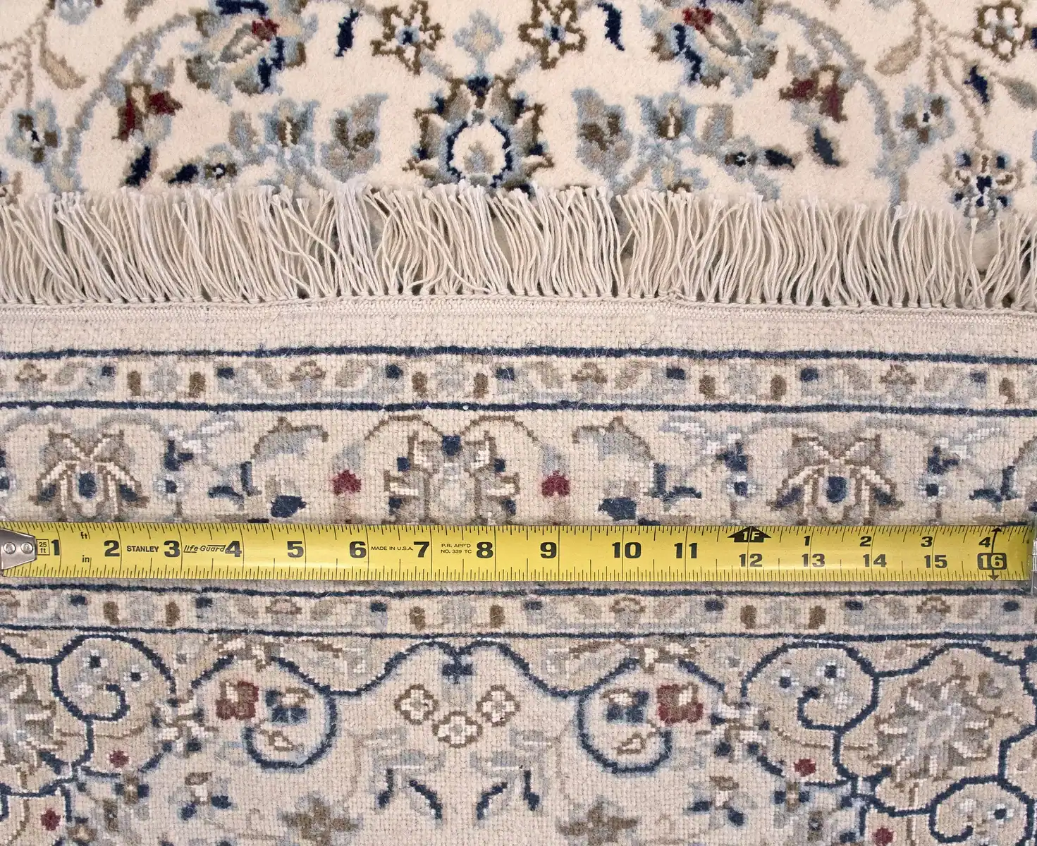 3 x 8 Nain India Wool Rug - Image 3