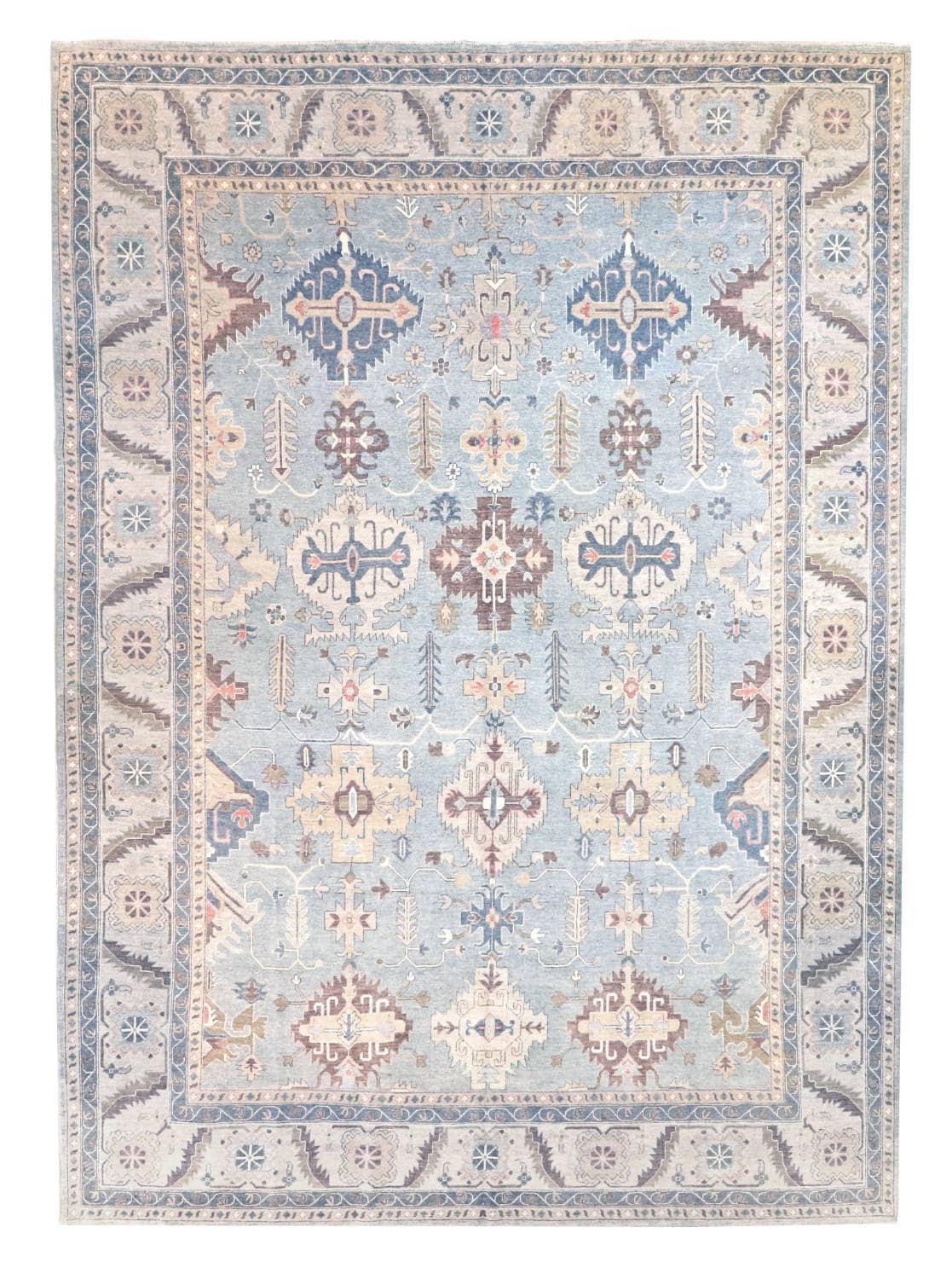 10 x 14 New Oushak Afghan Wool Area Rug - pineville rug gallery - charlotte nc