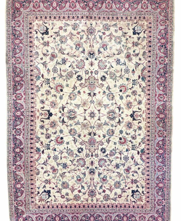 8 x 11 Old Tabriz Persian Wool Silk Area Rug - pineville rug gallery - charlotte nc
