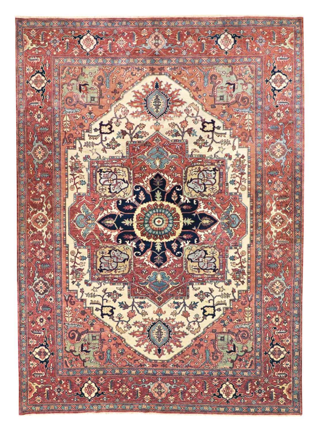 9 x 12 New Heriz Indian Wool Rug