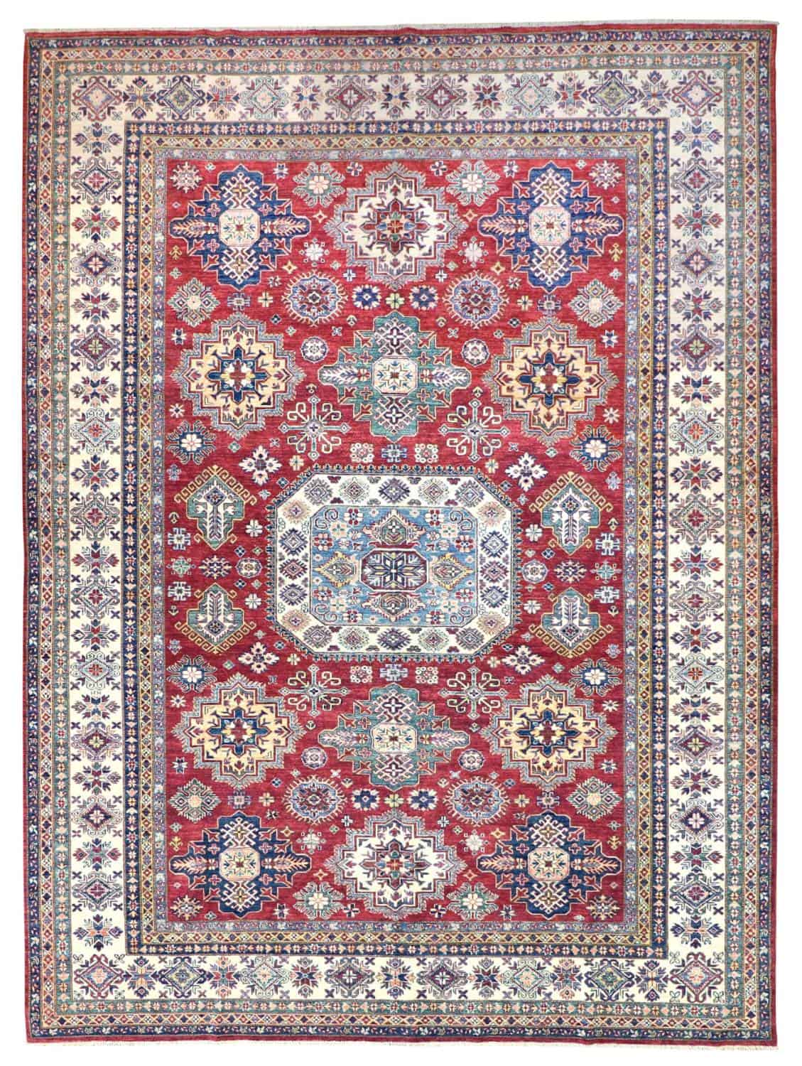 9 x 12 New Kazak Pakistan Wool Luxurious Rug