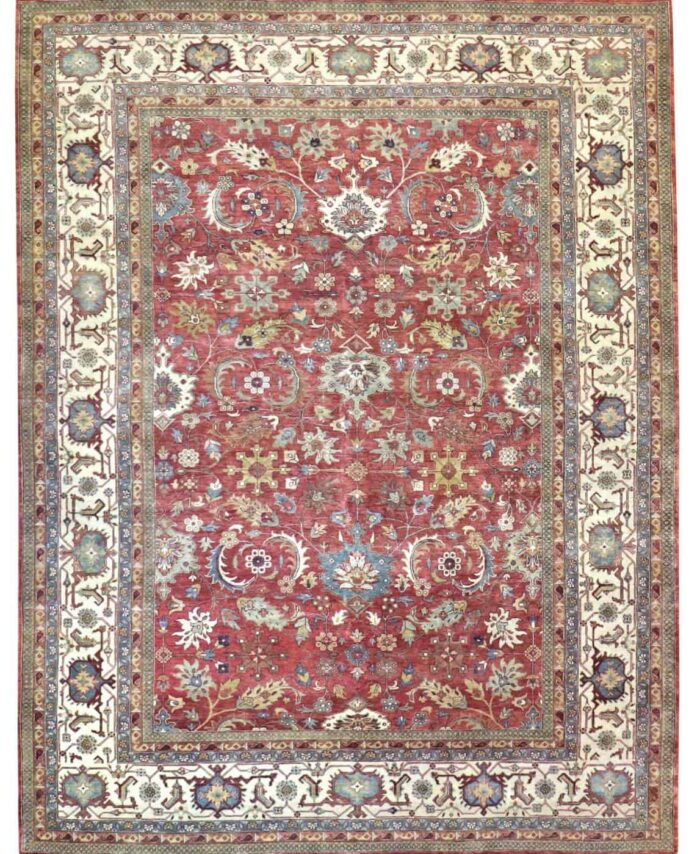 9 x 12 New Mahal India Wool Rug