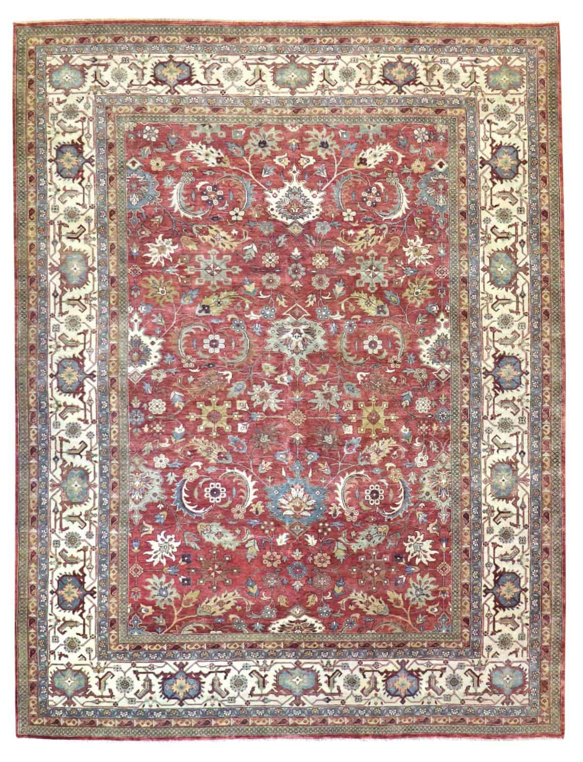 9 x 12 New Mahal India Wool Rug