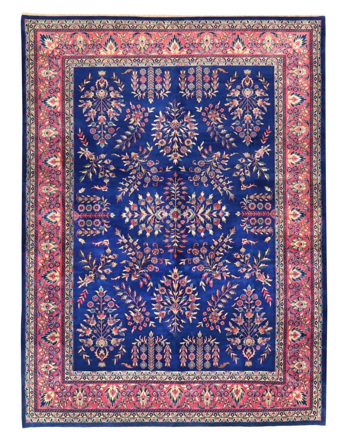 9 x 12 New Sarouk Indian Wool Rug