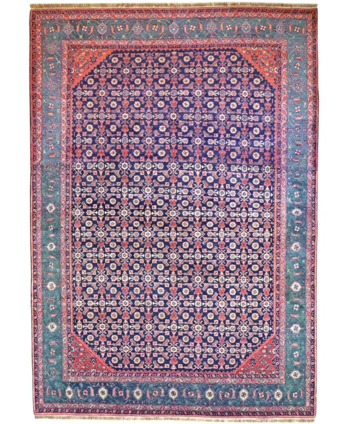 9 x 12 Vintage Bijar Persian Wool Rug
