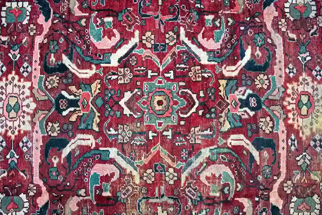 9 x 11 Antique Mahal Persian Wool Area Rug