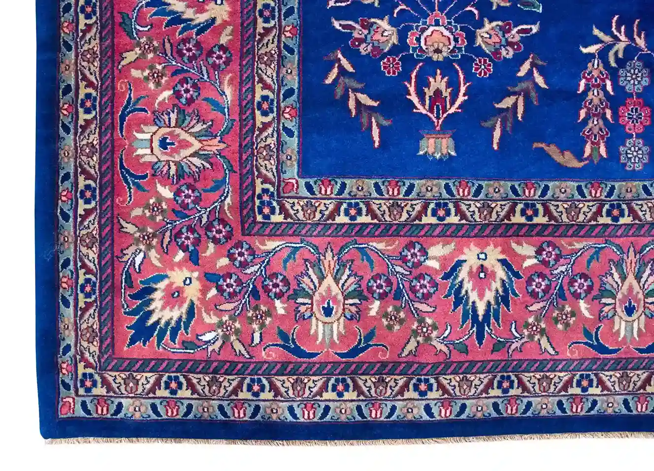 9 x 12 New Sarouk Indian Wool Area Rug