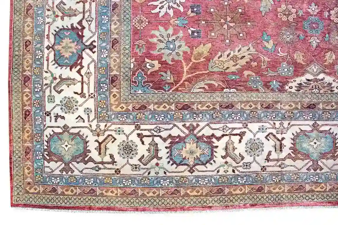 9 x 12 New Mahal India Wool Area Rug