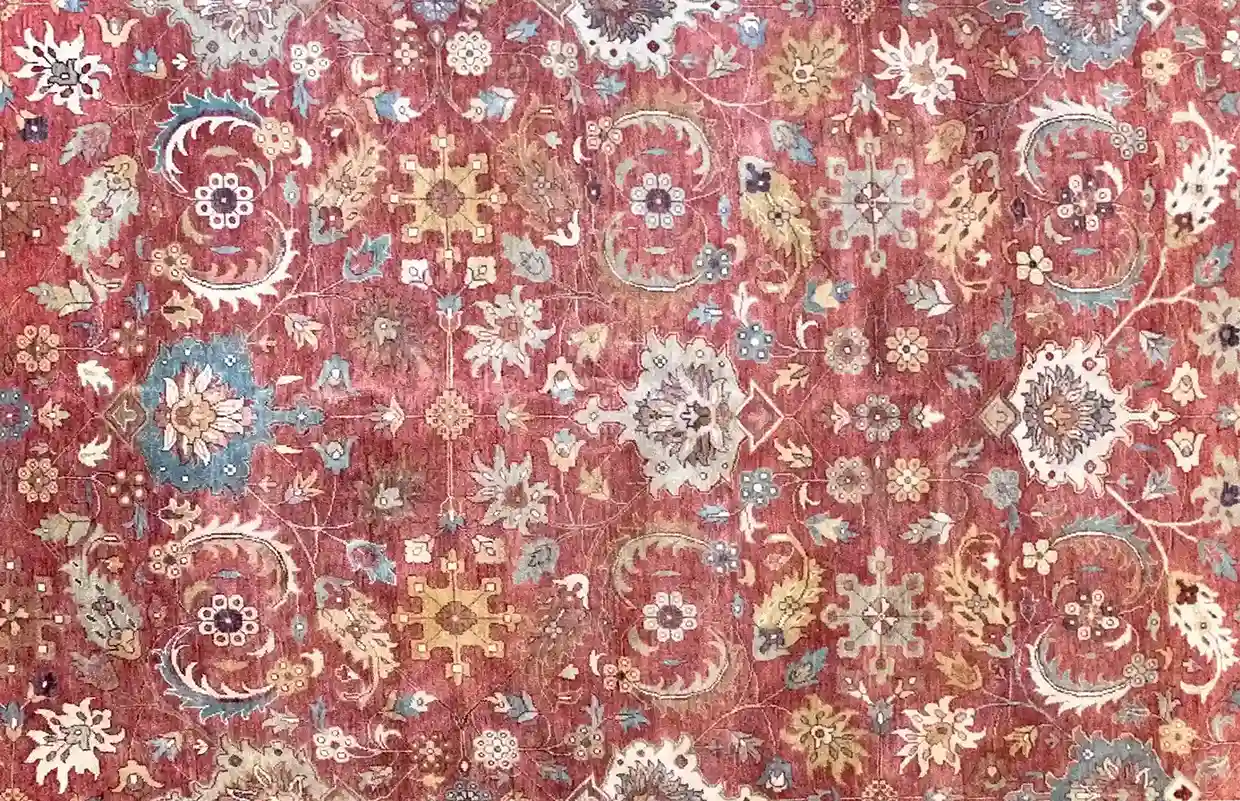 9 x 12 New Mahal India Wool Area Rug