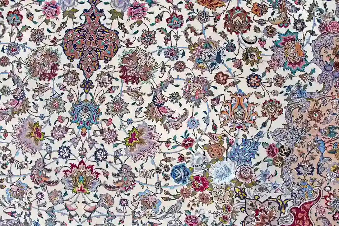 9 x 12 New Tabriz Iran Wool-Silk Area Rug