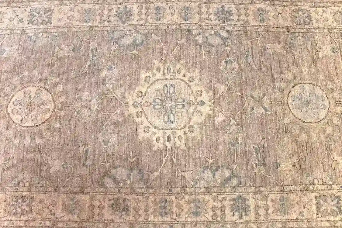 3 x 10 Wool Oushak Runner Rug Measurement Design Details- pineville rug gallery - charlotte nc