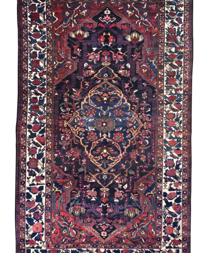 7 x 12 Vintage Heriz Wool Area Rug