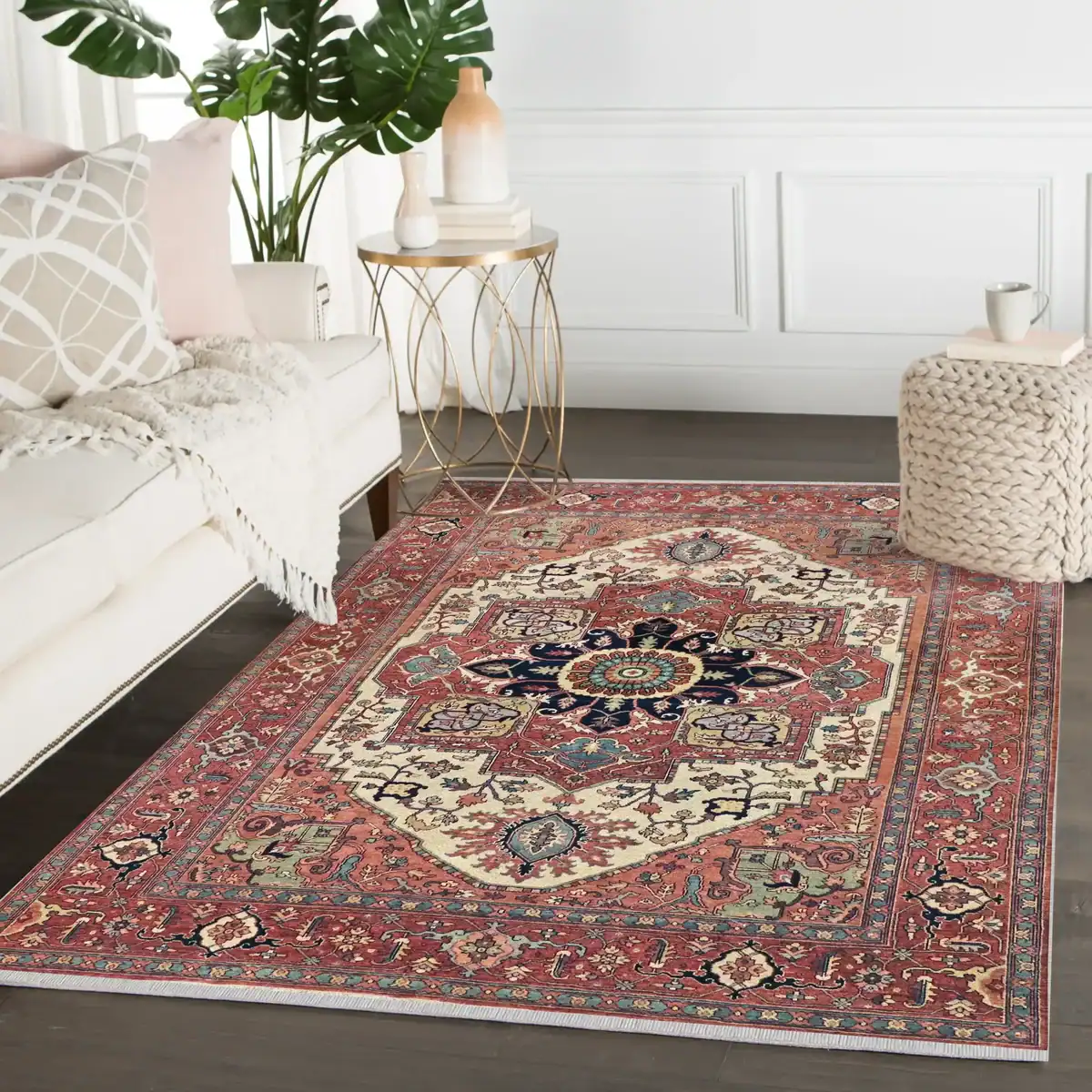 9 x 12 New Heriz India Wool Area Rug - Image 2