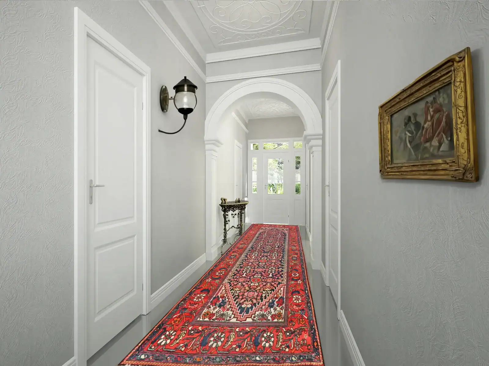 5 x 11 Antique Malayer Persian Wool Rug - Image 2