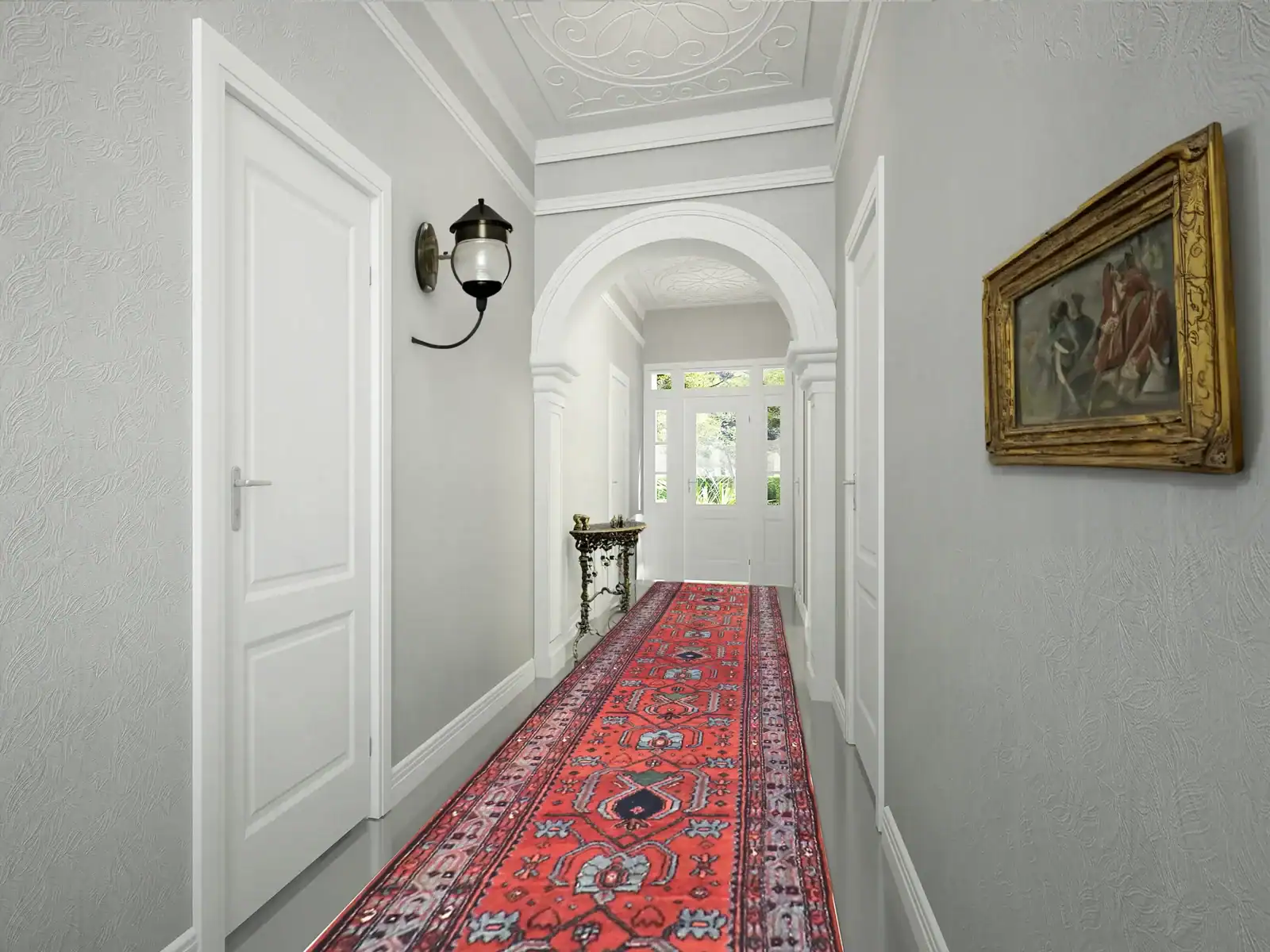 3 x 17 Vintage Lilian Persian Wool Rug - Image 2