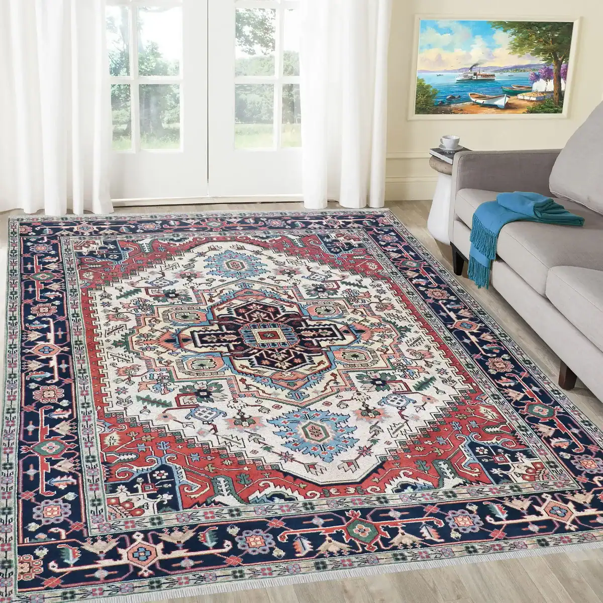 9 x 12 New India Wool Area Rug - Image 2