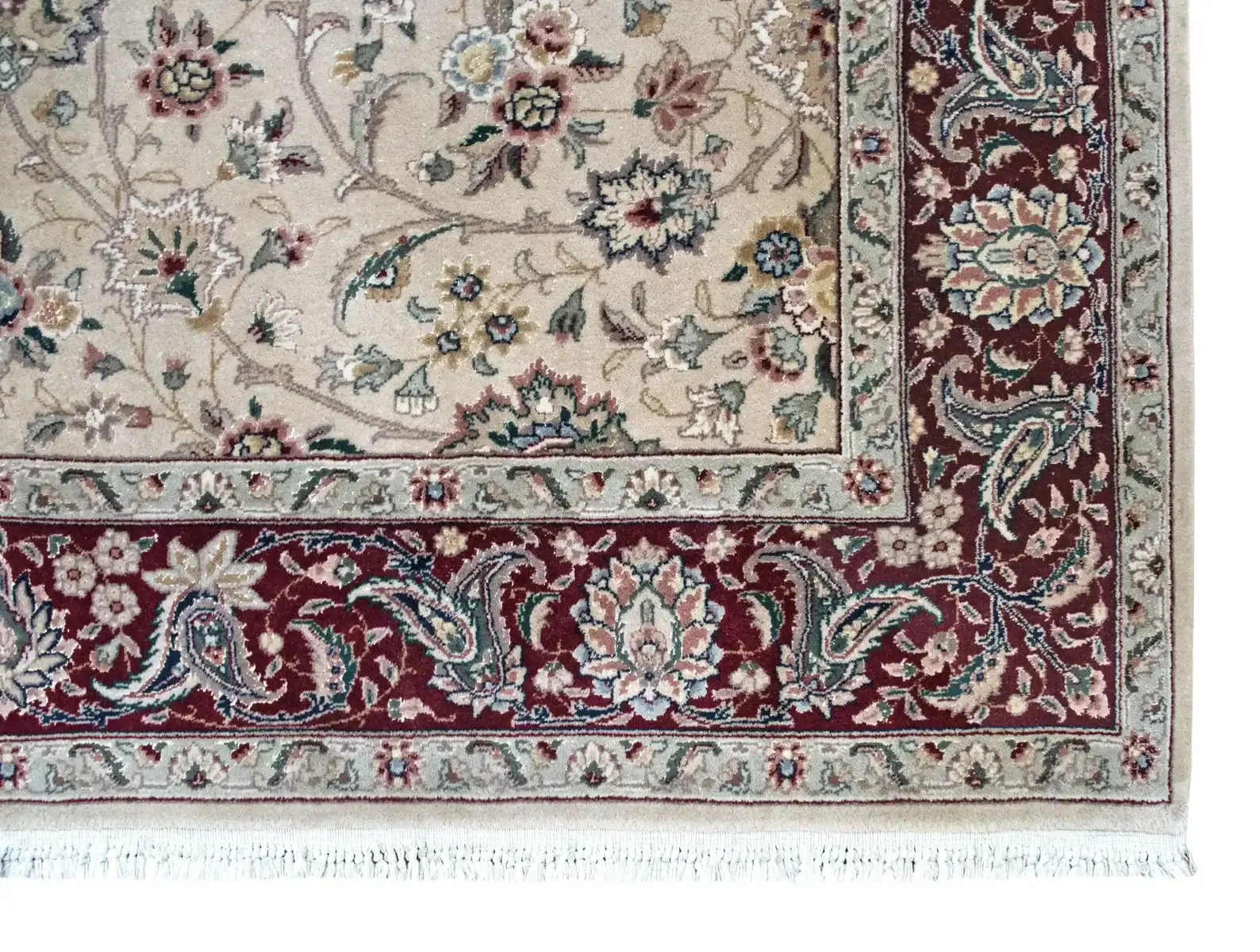 6 x 6 Heriz Kashan Persian Wool Rug - Image 5