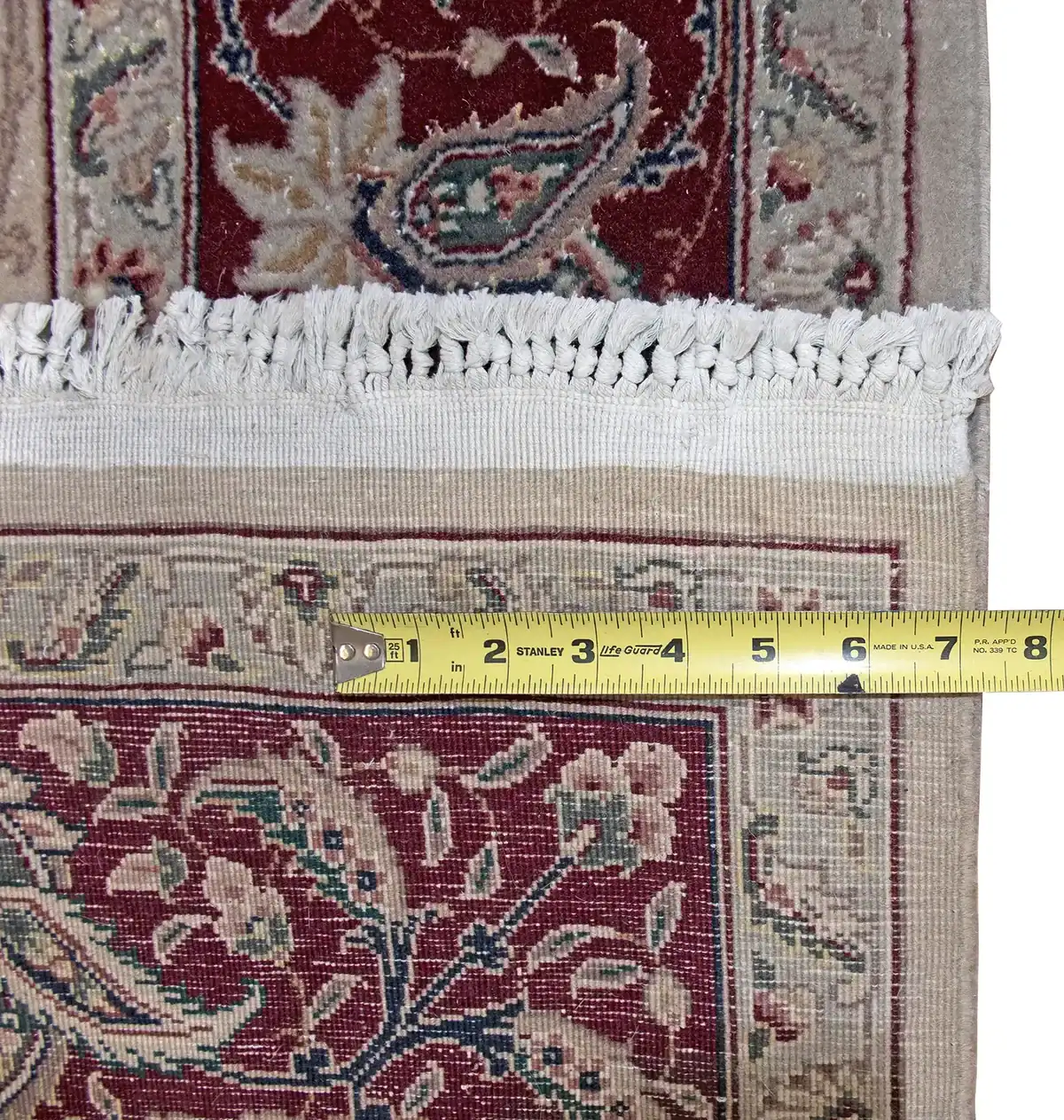 6 x 6 Heriz Kashan Persian Wool Rug - Image 3
