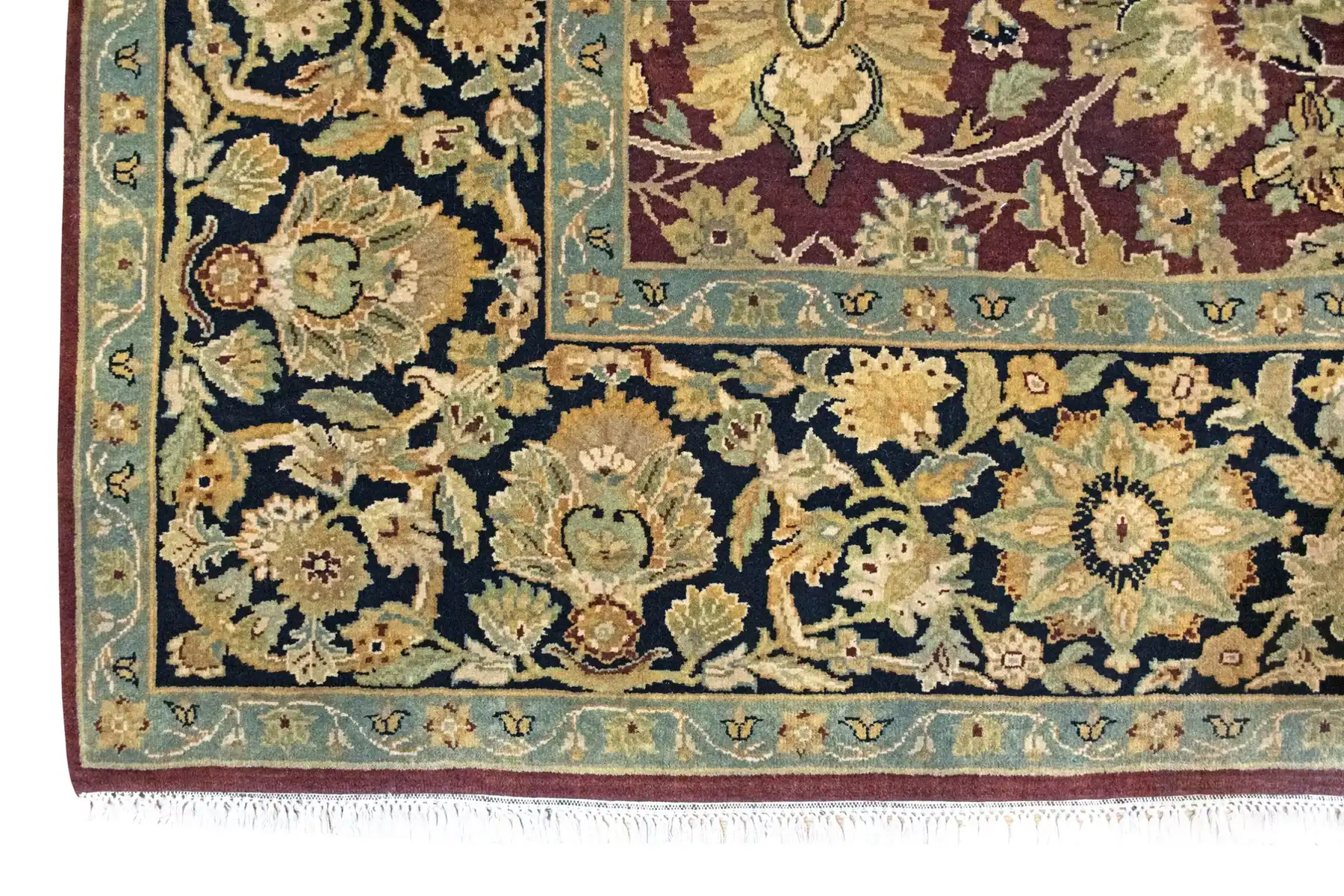 9 x 12 Agra Indian Wool Rug - Image 5