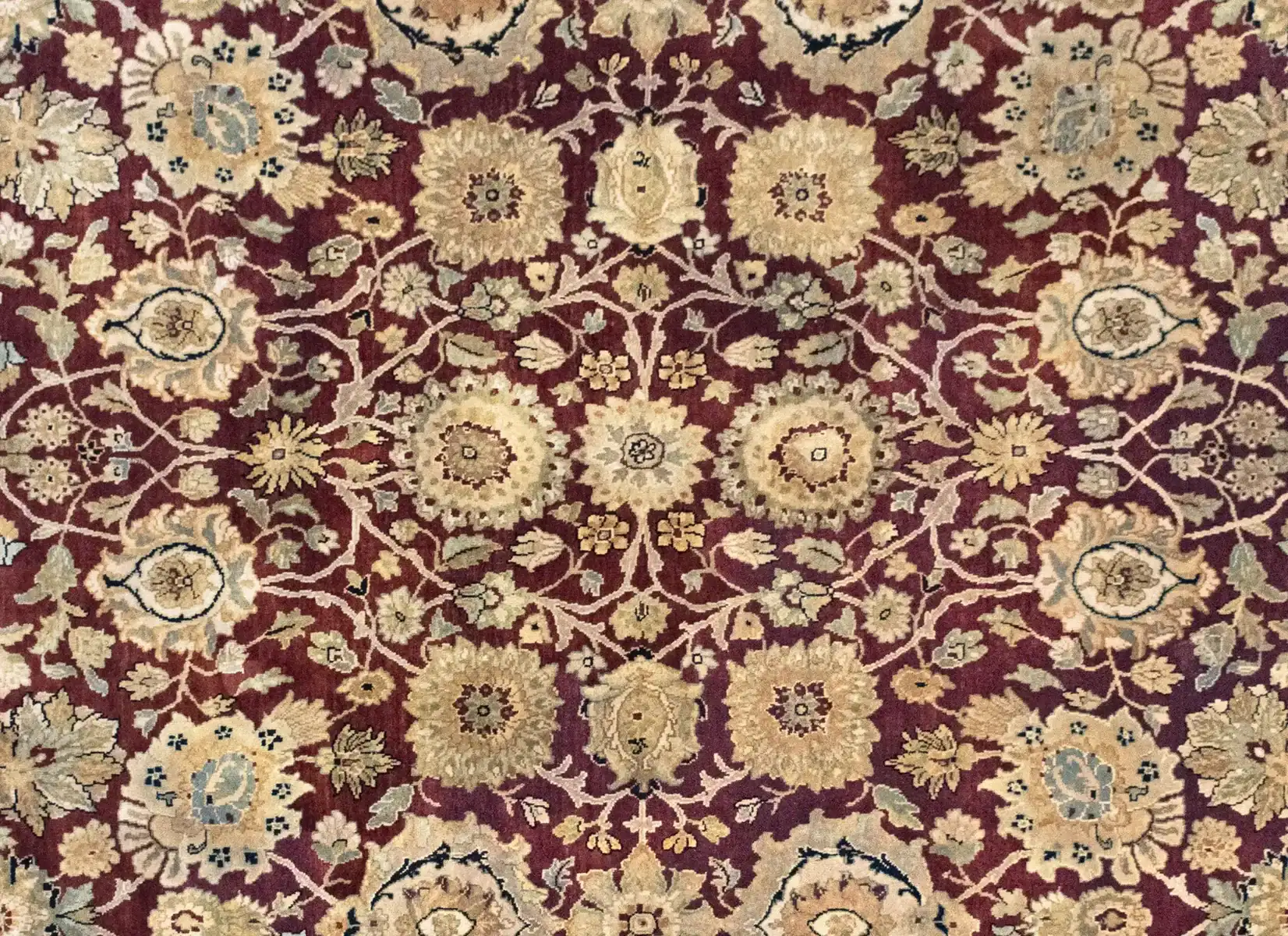 9 x 12 Agra Indian Wool Rug - Image 4