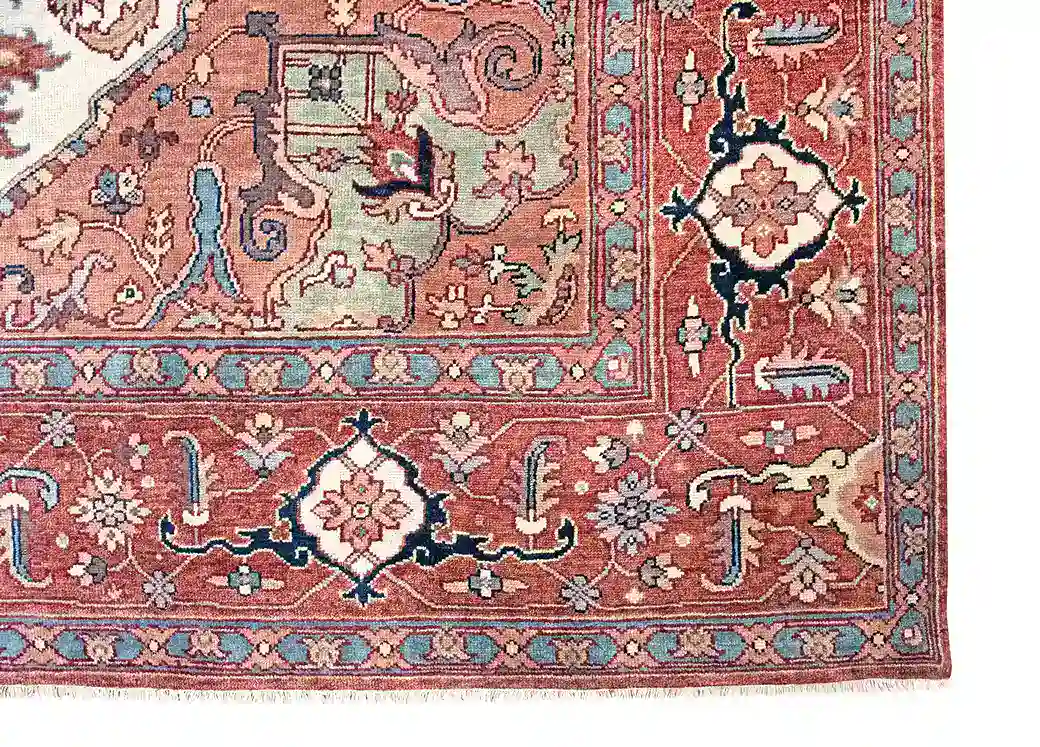 9 x 12 New Heriz Indian Wool Area Rug