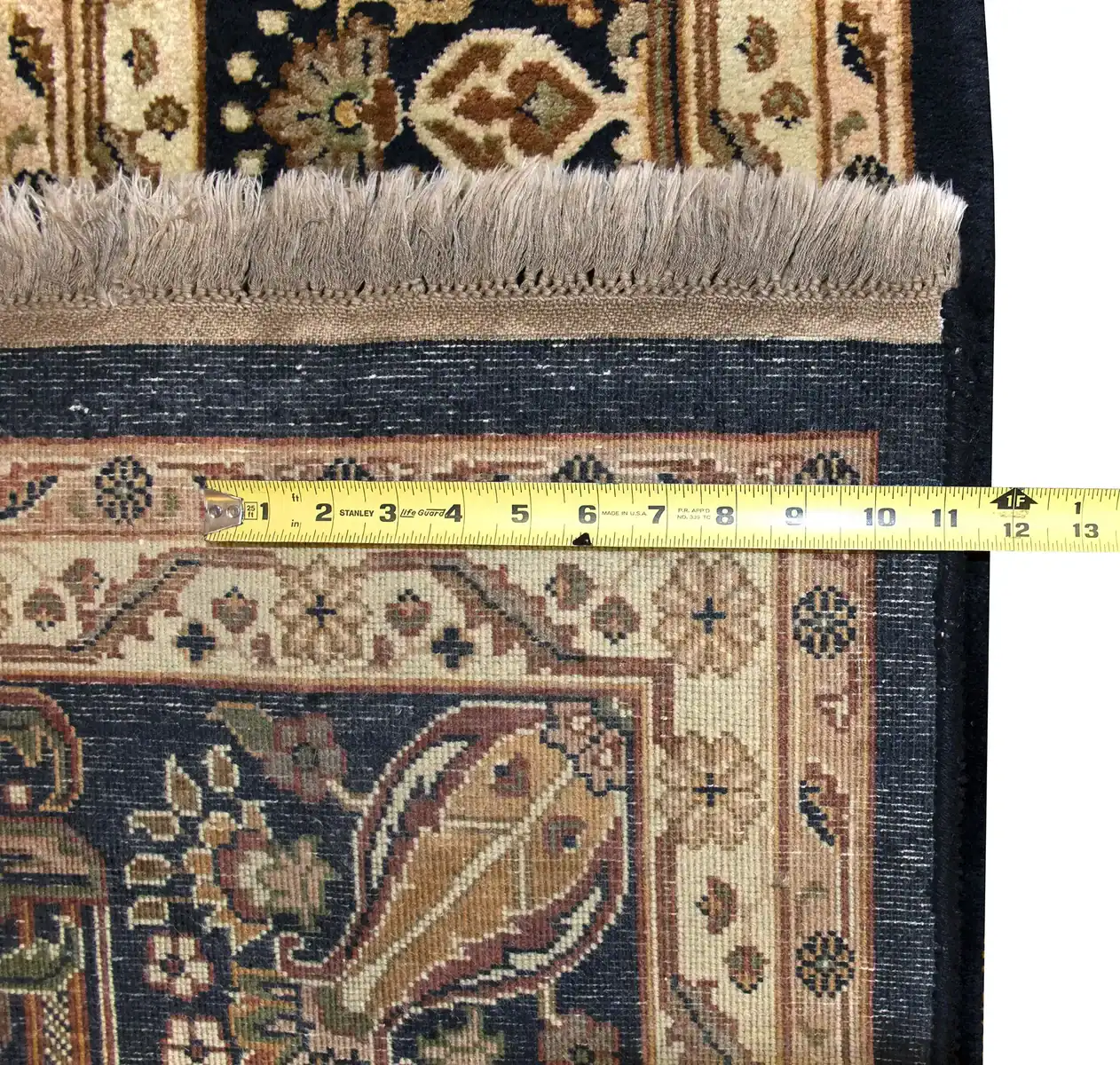 8 x 11 Agra Indian Wool Rug - Image 3
