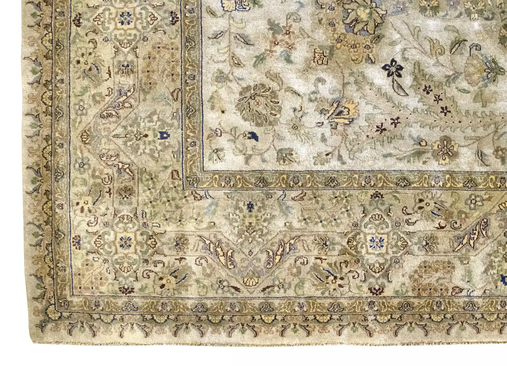 9 x 12 Vintage Agra Indian Wool Rug - Image 5