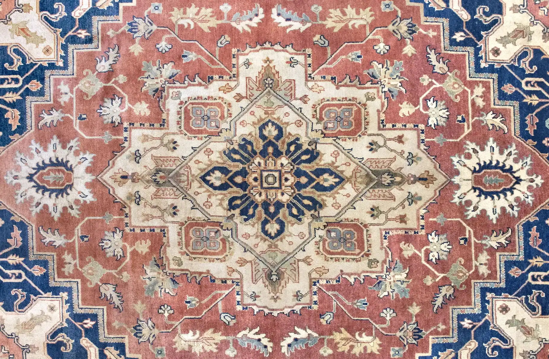 9 x 12 New Heriz India Wool Rug - Image 4