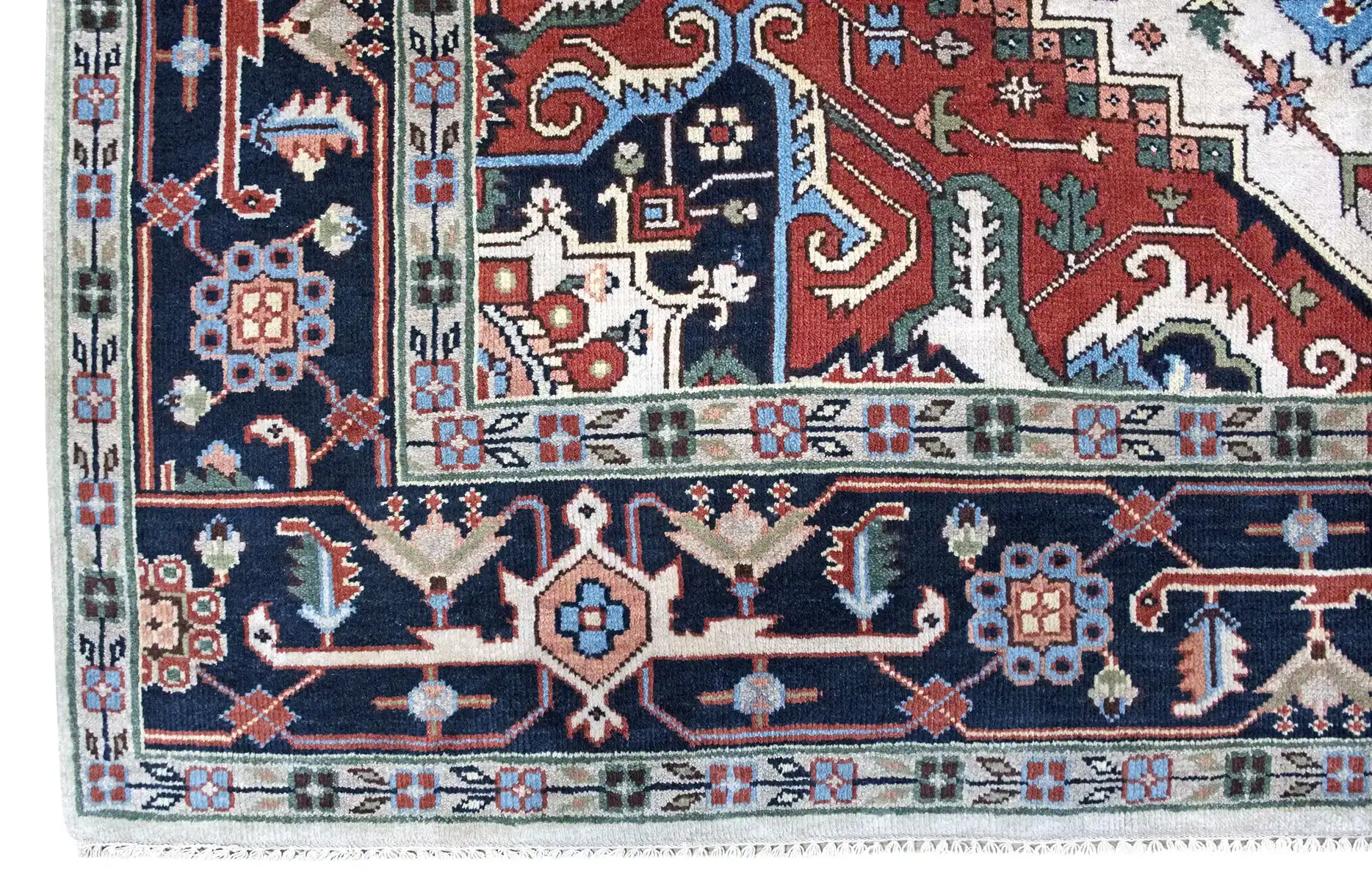 9 x 12 New India Wool Area Rug - Image 4