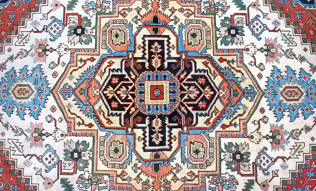 9 x 12 New India Wool Area Rug - Image 5