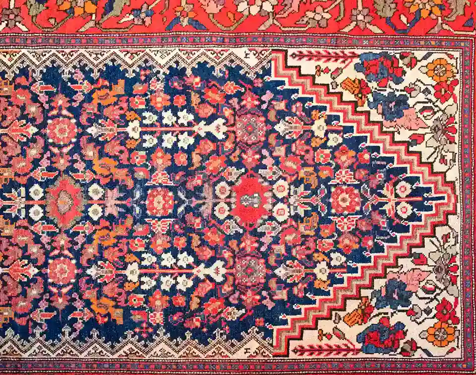 5 x 11 Antique Malayer Persian Wool Rug - Image 5