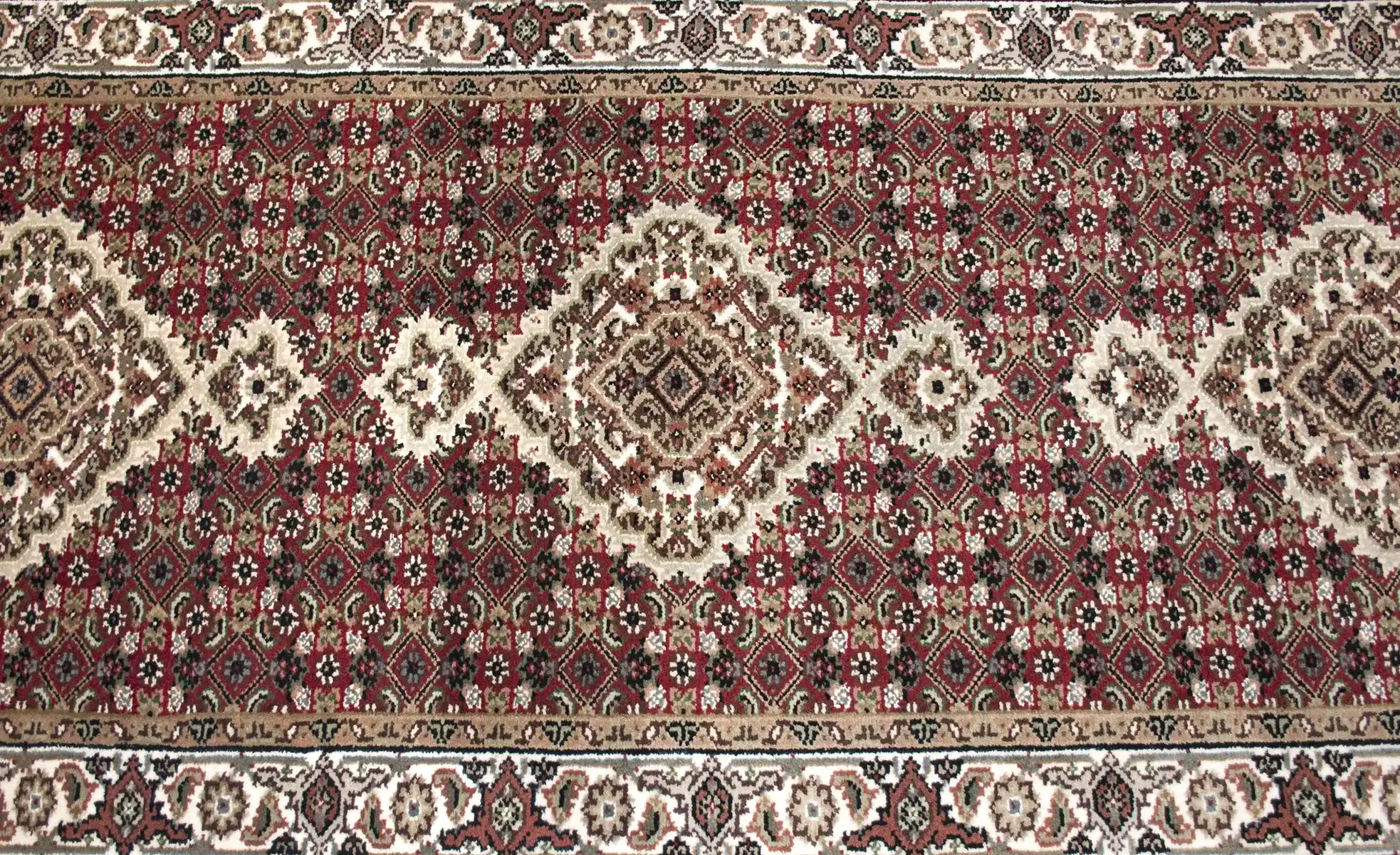 3 x 10 New Tabriz Indian Wool Rug - Image 3