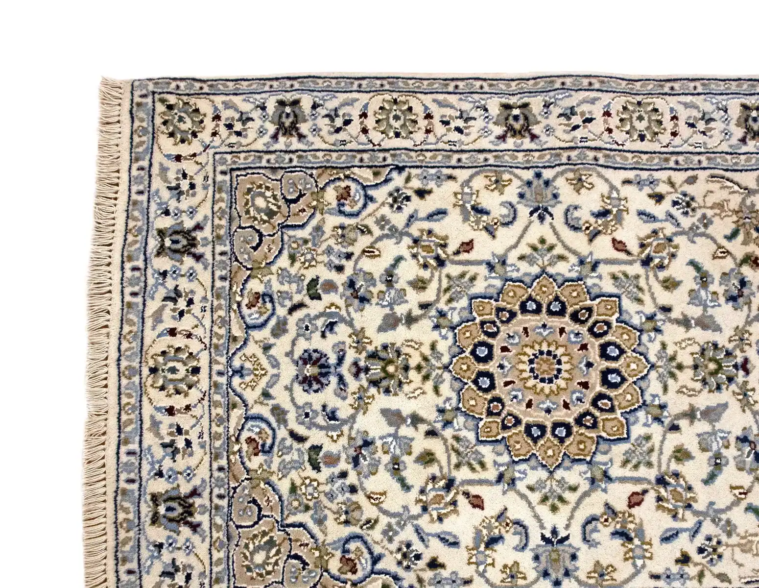 3 x 10 New Nain Indian Wool Rug - Image 4