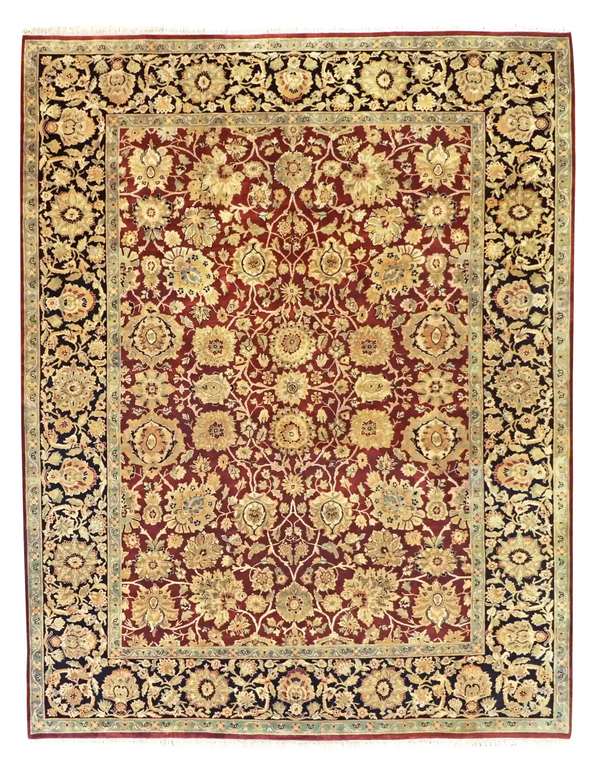 9 x 12 Agra Indian Wool Rug