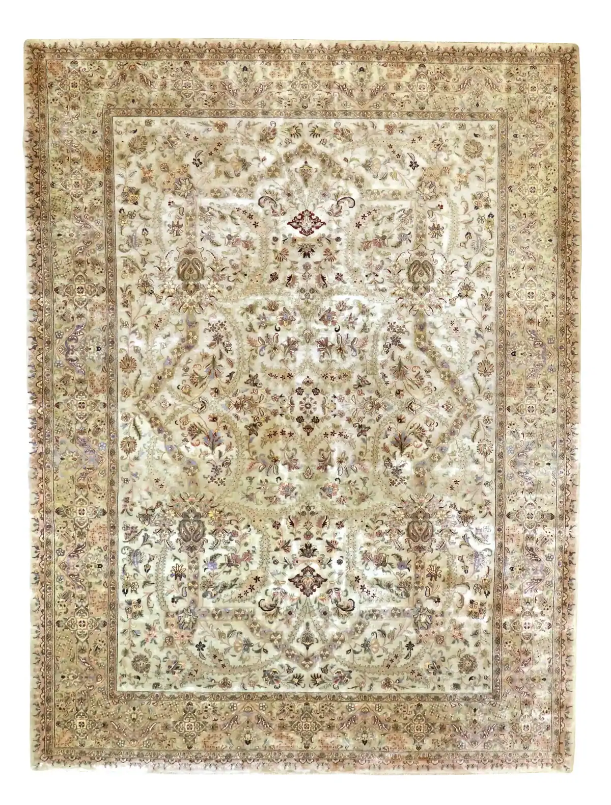 9 x 12 Vintage Agra Indian Wool Rug