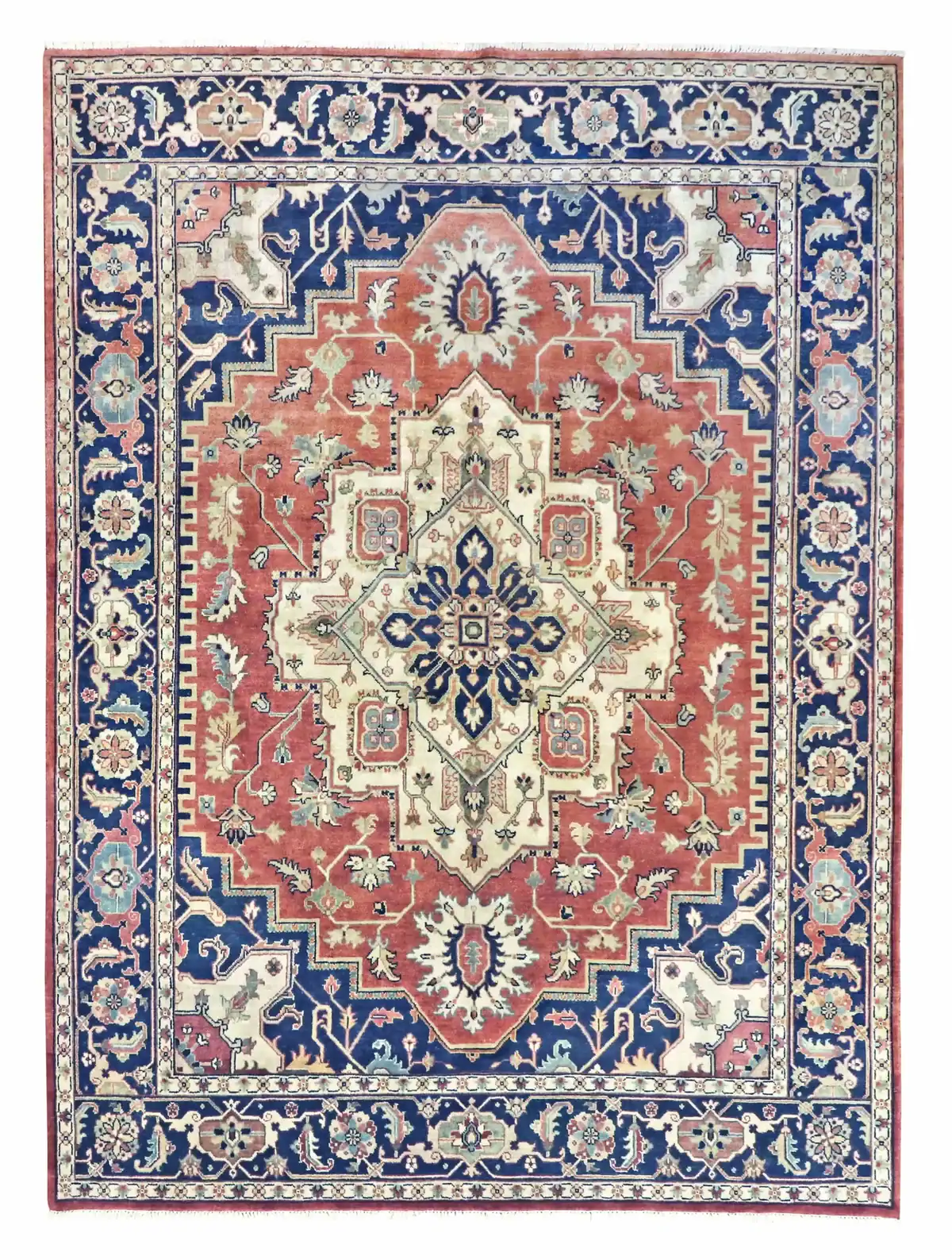 9 x 12 New Heriz India Wool Rug