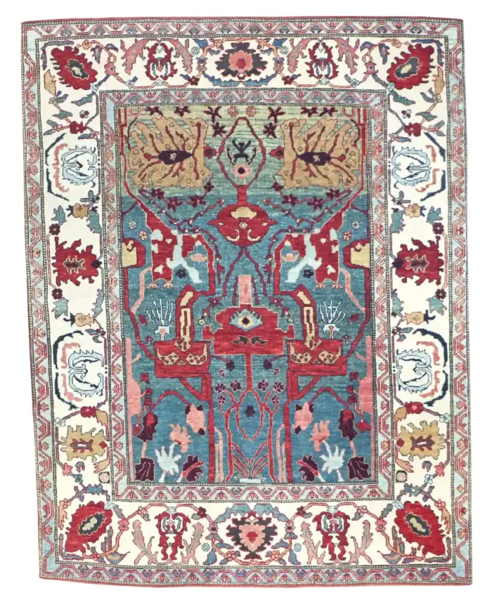 5 x 6 Heriz Bijar Persian Rug