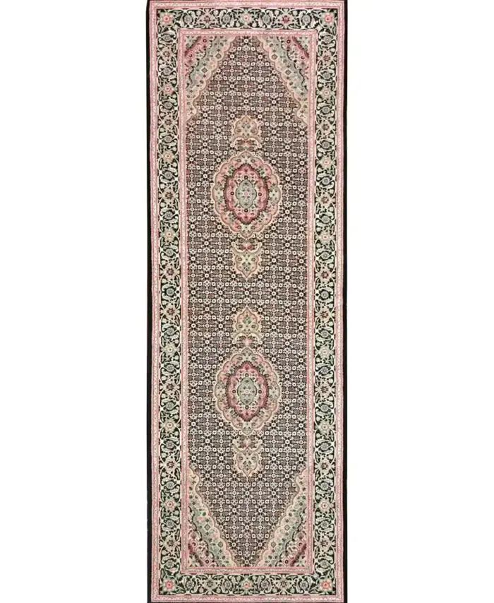 3 x 8 Tabriz Persian Wool Rug