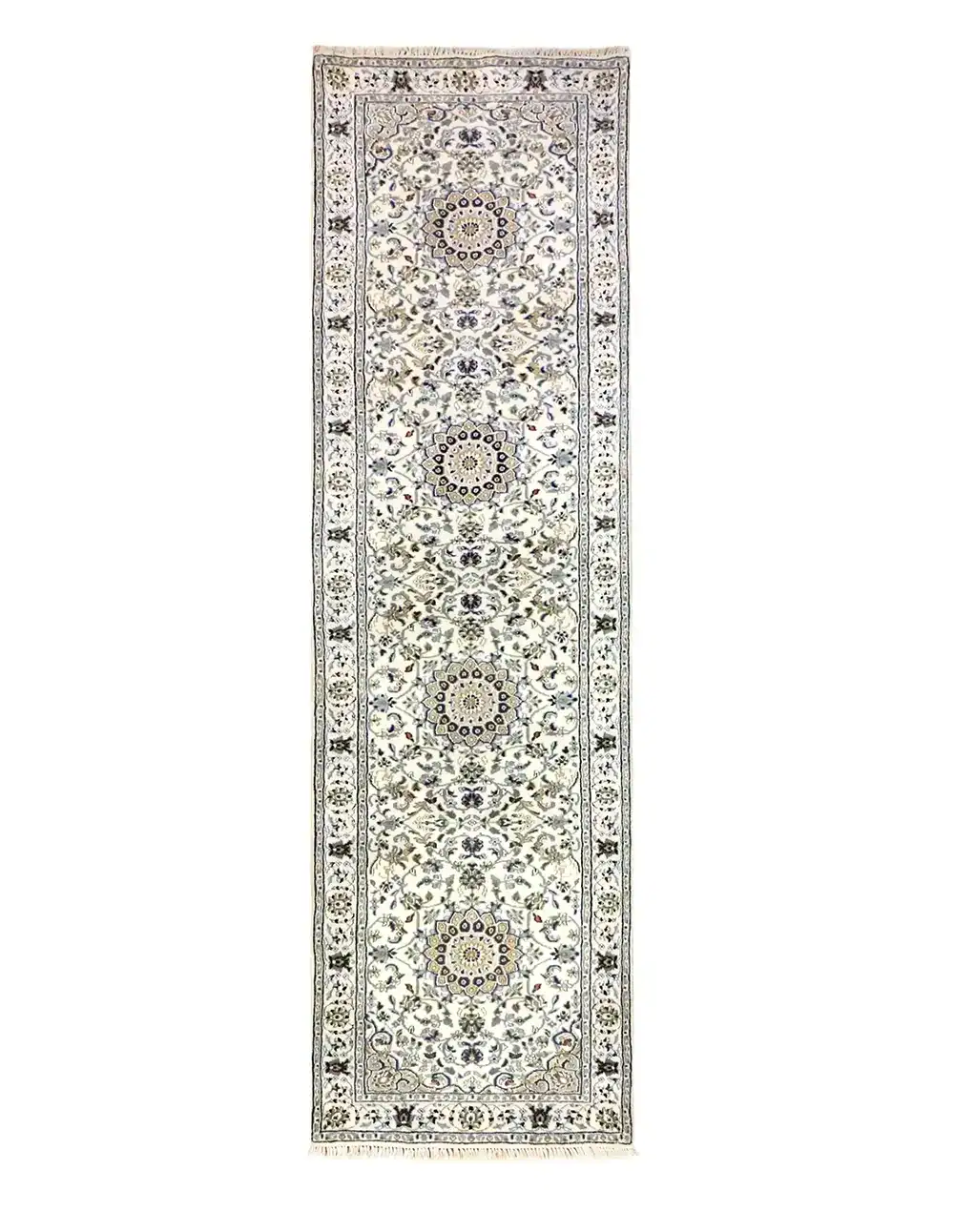 3 x 10 New Nain Indian Wool Rug