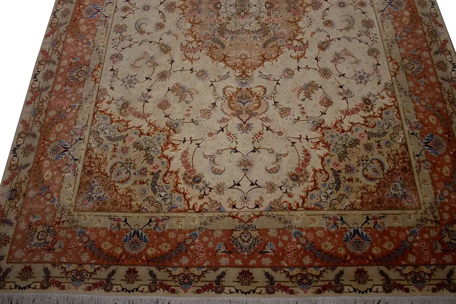8 X 12 Persian Tabriz Wool/Silk Rug - Image 6