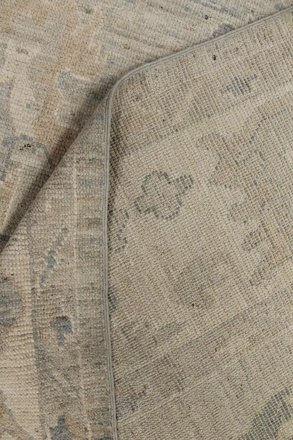 9 x 12 French Blue Oushak Area Rug - Image 6