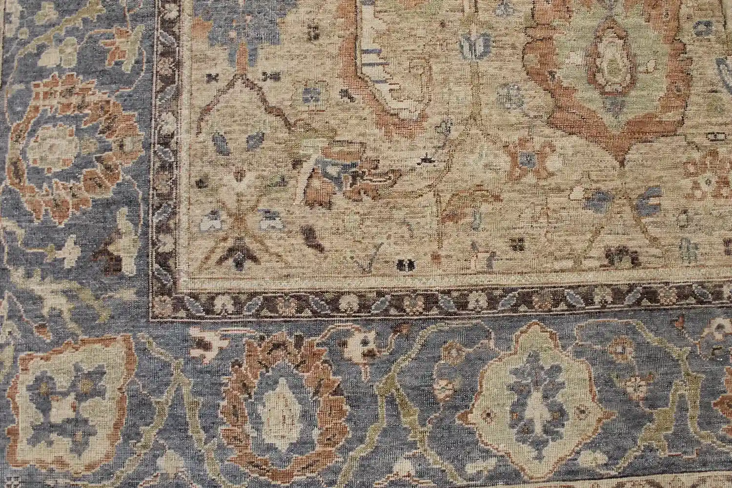 9 x 12 New Indo-Oushak Wool Rug - Image 6