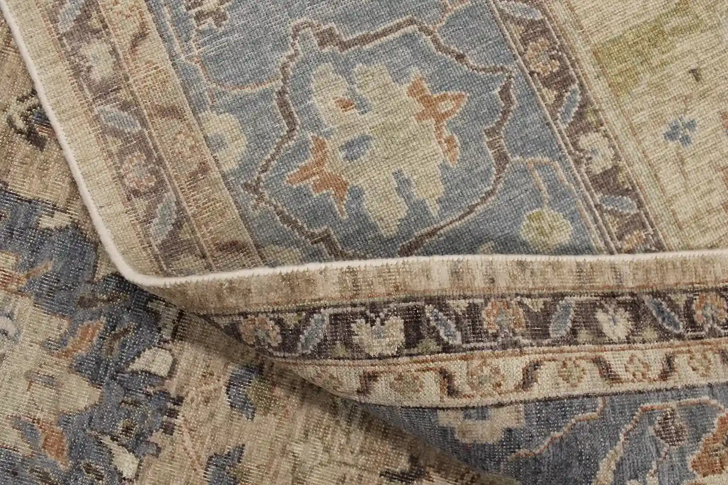 9 x 12 New Indo-Oushak Wool Rug - Image 8