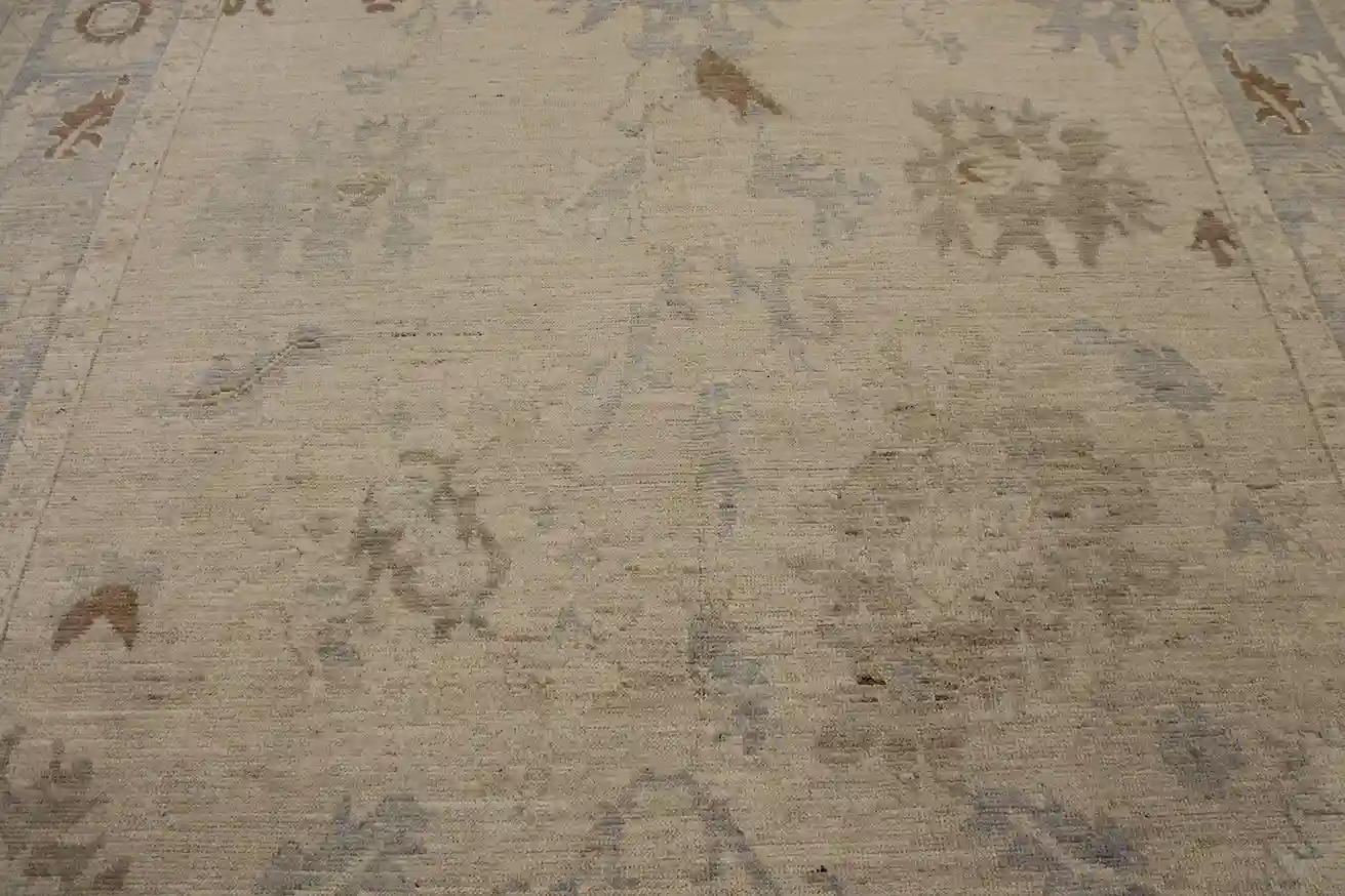 9 x 12 Subtle Blooms Oushak Rug - Image 5