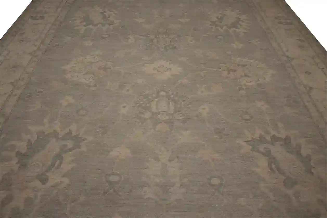 9 X 12 Washed Oushak Wool Rug - Image 4