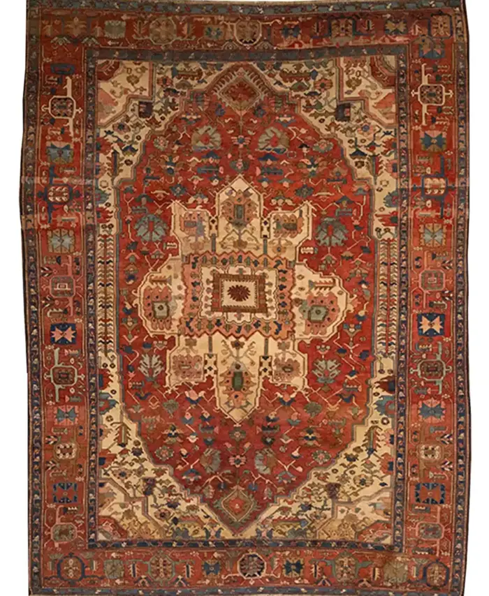 10 X 12 Antique Heriz Serapi Rug
