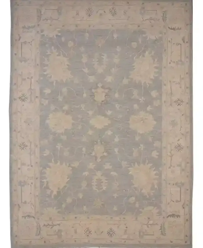 9 x 12 Light Blue Afghan Oushak Rug