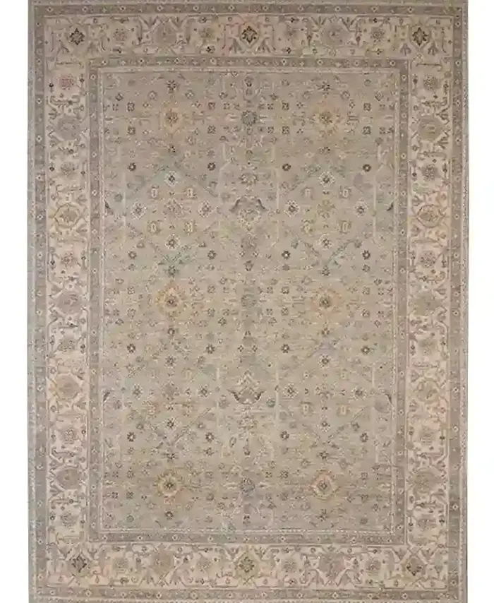 9 x 12 Seafoam Indo-Oushak Wool Rug