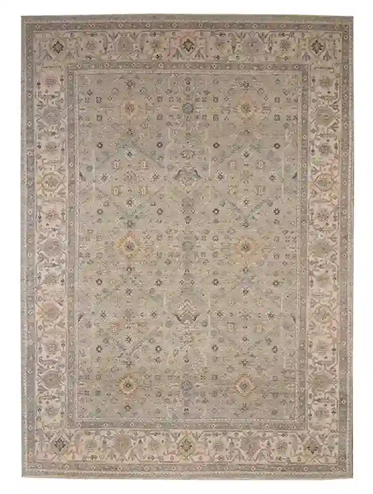 9 x 12 Seafoam Indo-Oushak Wool Rug